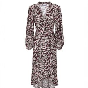 Ganni Floral Crepe Dress FR34